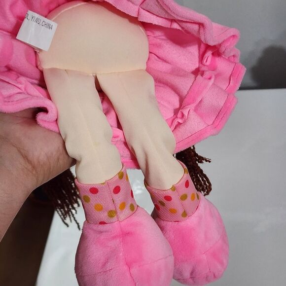 Girls Cute Pretty Pink Rag Doll Stuffed Animal Plush Toy - Picture 11 of 11